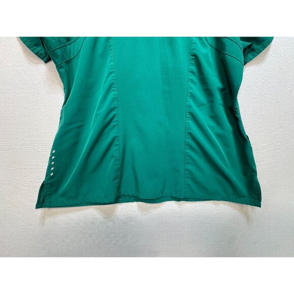 Barco One Womens Pulse Top Medical Scrubs Shirt Size XL Green Short Sleeves - Picture 8 of 9